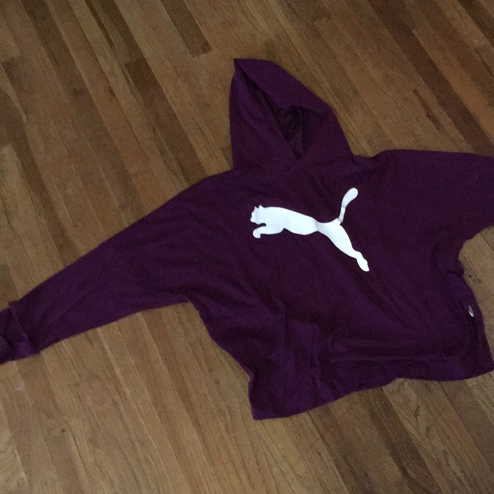 Long sleeve hooded crop top